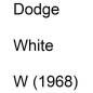 Preview: Dodge, White, W (1968).